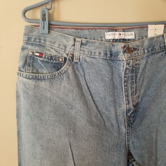 Y2K Tommy Hilfiger Vintage 2002 Straight Leg Denim Size 14 NWT - Picture 2 of 8